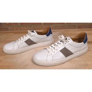 Magnanni Saks Fifth Avenue‎ Shoes Mens 12M White Leather Low Top Sneakers 22642